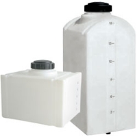 Picture of Sloped Bottom Loaf Tank, Polyethylene, 8 Gallon, 1/2" Fitting, 12" W x 16" L x 17" H