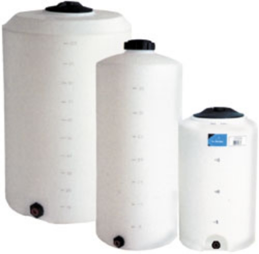 Picture of Vertical Tank, 75 Gallons, 23" Diameter, 50" H, 1" Outlet Fitting, 7" Lid