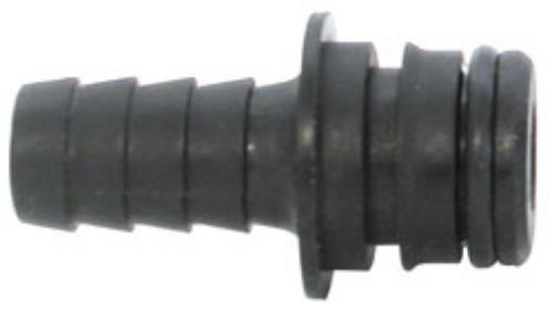Picture of Straight Polypropylene Quick Connect Fitting x 3/8" HB, Pair
