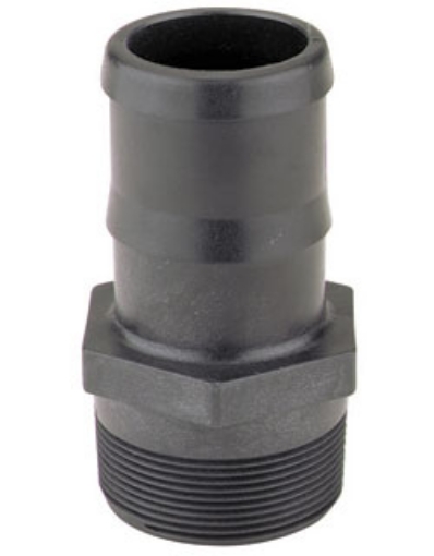 Picture of Pipe Thread x Hose Barb, Polypropylene, 1-1/2" MPT x 2" Barb