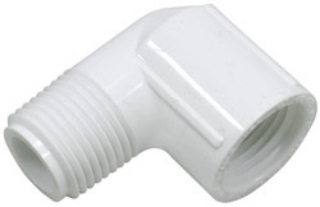 Picture of Street Elbow, 90 PVC, 1IN Threaded, Schedule 40