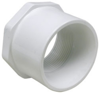 Picture of Reducing Bushing, PVC, 3IN X 2IN Bushing, Slip X Thread, Schedule 40