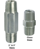 Picture of Hex Nipple, 1/2" x Close, 7700 Max PSI, 316 Stainless Steel