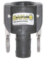 Picture of Camlock/Cam Lever Coupling x Hose Barb, Polypropylene: 2" Coupler x 1-1/2" Hose Barb