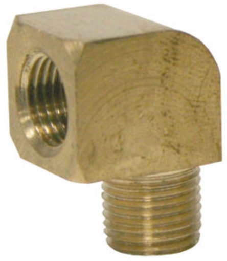 Picture of 90 Degree St. Ell, Brass, 1/2" FPT x 1/2" MPT, 1000 PSI