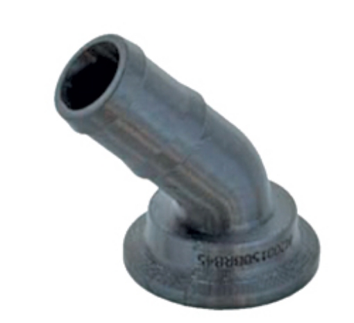 Picture of 45 Degree Elbow: 2" Full Port Flange x 2" Hose Barb