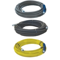 Picture of *Black Pressure Washer Hose Assemblies, Wrapped Cover, 1/2" x 25', 1-Wire, 3000 Max PSI (1/2" MPT Ends)