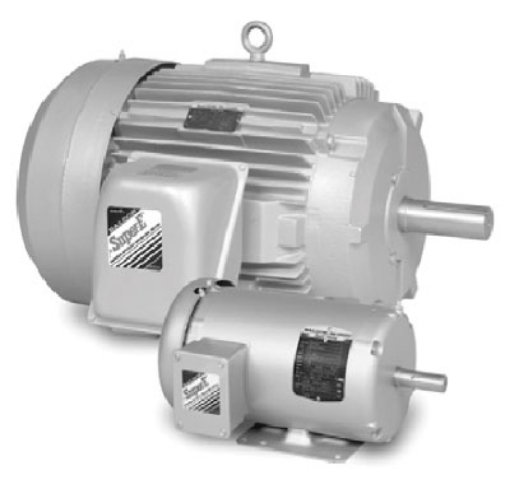 Picture of Three Phase TEFC Standard Motor, 2 HP, 3600 RPM, 230/460 V, 5.0 Full Load Amps @ 230V, 145T Frame