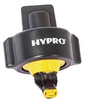 Picture of Hypro 3D Nozzle, .20 GPM @ 40 PSI, 40 PSI 20" Spacing 4.8 GPA @ 12.5MPH, 40 PSI 20" Spacing 3.4 GPA @ 17.5 MPH, Yellow