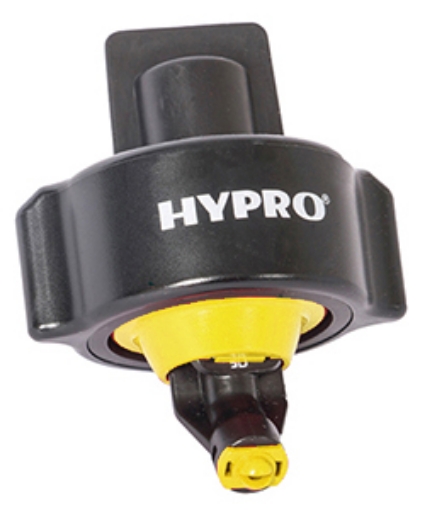 Picture of Hypro 3D Nozzle, .20 GPM @ 40 PSI, 40 PSI 20" Spacing 4.8 GPA @ 12.5MPH, 40 PSI 20" Spacing 3.4 GPA @ 17.5 MPH, Yellow
