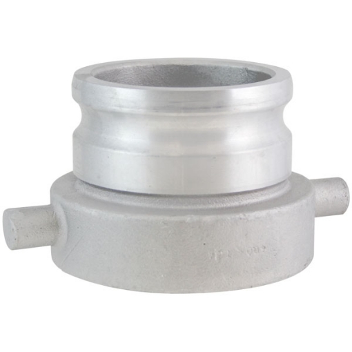 Picture of Straight Railroad Tank Car Adapter, Aluminum, 3" Male Adapter x 5" RR Swivel