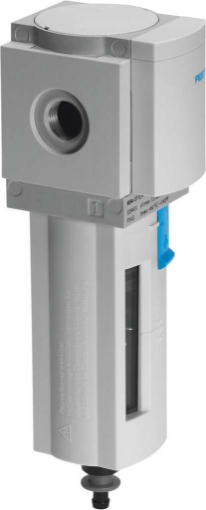 Picture of Air Line Filter, 1/2" FPT Ports, 5 Micron Filter, MS6 Series, Manual Drain, 29-176 PSI, 113 Max. SCFM