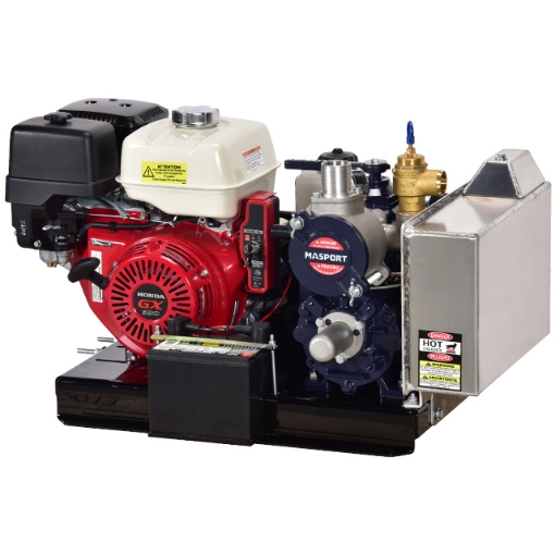 Picture of Vacuum / Pressure Pump, Model HXL3V, Complete Unit, Air-Cooled, 1-1/2" FPT Ports, Electric Start, 13 HP Honda Engine, Battery, Remote Mounted Oil Reservoir, Max 165 CFM