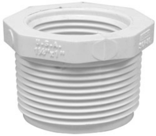 Picture of Reducing Bushing, PVC, 3/4IN X 3/8IN, Schedule 40