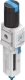 Picture of Air Line Filter / Regulator, 1/4" FPT Ports, MS4, 42 Max SCFM, 7-176 PSI, Fully Auto Drain