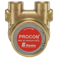 Picture of Rotary Vane Pump, Medium Flow, Brass, 1/2" FPT, Max 4.4 GPM, C-Face, With Relief Valve, No Strainer