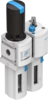 Picture of Air Line Filter / Regulator / Lubricator Combo Unit, 3/8" FPT Ports, FLR Combo, MS4, Fully Auto Drain, Max. 42 SCFM