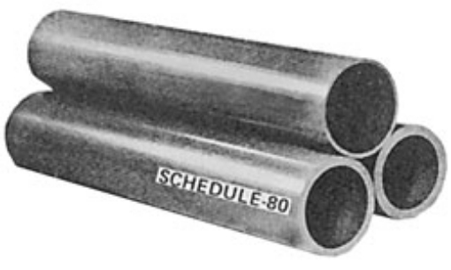 Picture of PVC Pipe, 3" Nominal Size, 370 Max. Pressure, 20' Length
