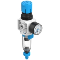 Picture of Miniature Air Regulator/Filter with Gauge, 1/8" Tube Connection, 6 SCFM, 14-145 PSI