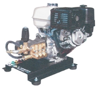 Picture of Direct Drive Pressure Washer Skid Model: MAX 3.0 GPM @ 2700 PSI, GX200 HONDA Engine, General Pump, 50' Hose, Powder Coated Frame