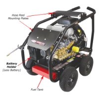 Picture of Gas Engine Pressure Washer, 8.0 GPM, 3000 Max PSI, Udor Gear Pump, Honda Engine GX690, 12 Volt Starter. Battery Holder & Wiring included (but NO Battery)