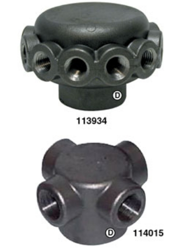 Picture of Manifold, 4 Outlets, 1-1/2" FPT Inlet, 3/4" FPT Outlet, 304 SS Construction