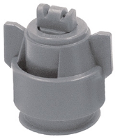 Picture of Air Induction Turbo TwinJet Nozzle Assembly with Tip, Cap and EPDM Gasket, Polymer, 110°, .06 Orifice, Gray, Dicamba Approved
