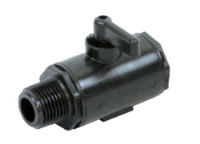 Picture of Micro Ball Valve, Polypropylene, 1/4" MPT x 1/4" fPT
