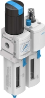 Picture of Air Line Filter / Regulator / Lubricator Combo Unit, 1/4" FPT Ports, FLR Combo, MS4, Fully Auto Drain, Max. 46 SCFM