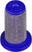 Picture of Nozzle Check Valve Strainer, Gentian Blue Polypropylene Body, 50 Mesh Stainless Screen, 10 PSI Spring, Stainless Ball