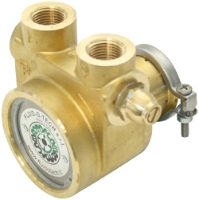 Picture of Rotary Vane Pump, Low Flow, Brass, 5.3 Max GPM, V-Band, with Relief Valve, No Strainer