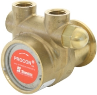 Picture of Rotary Vane Pump, Low Flow, Brass, 1.7 Max GPM, V-Band, with Relief Valve, No Strainer