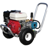 Picture of Gear Box Drive Pressure Washer: MAX 3.0 GPM @ 2000 PSI, GX160 HONDA Engine, Cat Pump, 50' Hose, Aluminum Frame