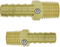 Picture of Nipple, Brass, 3/4" MPT Thread, 3/4" Hose Barb