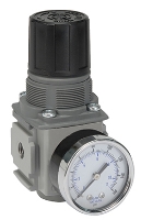 Picture of Air Line Regulator with Gauge, 1/4" FPT Ports , 81 CFM Max flow Rate, 10-250 PSI