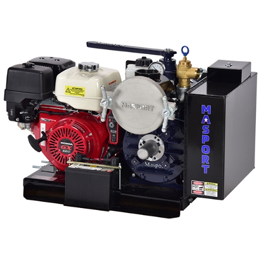 Picture of Vacuum / Pressure Pump, Model HXL75V, Air-Cooled, 1-1/2" FPT Ports, Electric Start, 13 HP Honda Engine, Battery, Remote Mounted Oil Reservoir, Max 230 CFM