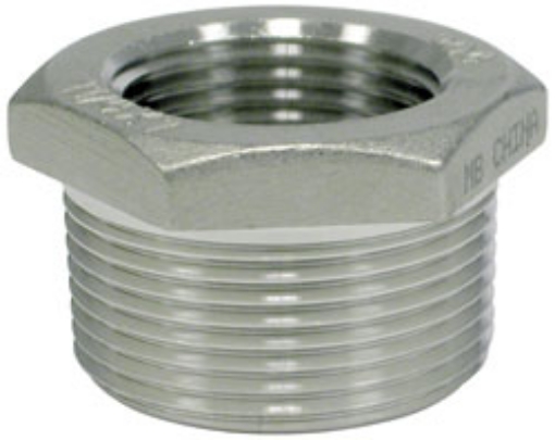 Picture of Bushing, 304 Stainless Steel, 1/4" MPT x 1/8" FPT, 150 PSI