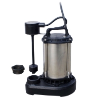Picture of Effluent Sump Pump, ECS Series, 1/3HP/1PH/115V Motor, 40 @ 10' Max Flow, 1-1/2" FPT x 1-1/4" FPT, 19' Shut Off, Auto Switch