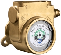 Picture of Rotary Vane Pump, Low Flow, Brass, 2.7 Max GPM, C-Face, with Relief Valve, No Strainer