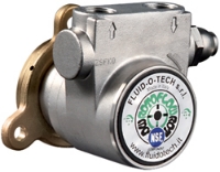 Picture of Rotary Vane Pump, Low Flow, Stainless Steel, 1.7 Max GPM, C-Face, with Relief Valve, No Strainer