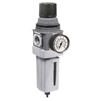 Picture of Air Line Filter / Regulator, 1/2" FPT Ports, 191 CFM Max Flow Rate, 10-250 PSI, Manual Drain