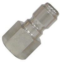 Show details for Quick Coupler Plug Nipple, Stainless, 1/4" FPT, 5000 Max PSI Picture of Quick Coupler Plug Nipple, Stainless, 1/4" FPT, 5000 Max PSI