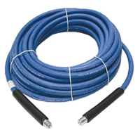 Picture of Solution Hose for Carpet Extractors: High Pressure Blue - Non Mark Rubber, 1/4" x 100' Hose Size, 3000 Max. PSI, 250° F Max. Temperature