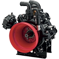 Picture of Diaphragm Pump, Low Pressure, MAX 67.2 GPM, 290 Max PSI, 1-3/8" M Spline, Aluminum Body, 2" Inlet, 1-1/4" Outlet, 17 Required Gas HP