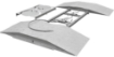 Picture of Undercarriage Cleaner Ramp, 1 Pan, 2 Rotors Assemblies, also with Side Pans and Wheels Blasters, Stainless Steel, Rated Up to 40 GPM and 1000 PSI.