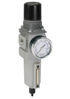 Picture of Air Line Filter / Regulator, 1/4" FPT Ports, 89 CFM Max Flow Rate, 10-250 PSI, Manual Drain