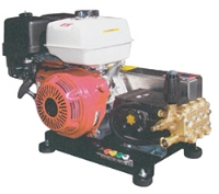 Picture of **Belt Driven Pressure Washer Skid Model: MAX 4.0 GPM @ 4000 PSI, GX390 HONDA Engine, General Pump, 50' Hose, Powder Coated Frame