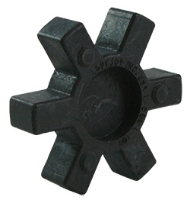 Picture of (1) SPIDER ONLY for 3-3/4" Diameter 3-Piece Flexible Coupling Bodies: Buna-N, Rated 2.00 HP / 100 RPM