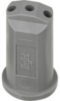 Picture of StreamJet Solid Stream Nozzle, 3 Hole, 06 Orifice, Gray, Polymer