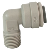 Show details for Fixed Elbow, 3/8" MPT, 3/8" Tube, Gray Picture of Fixed Elbow, 3/8" MPT, 3/8" Tube, Gray